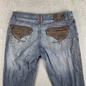 Pelle Pelle Y2K Jeans Mens 38x34 (36x32) 90s Baggy Streetwear Grunge Hip Hop